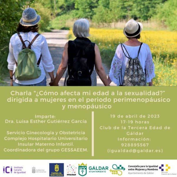 Gáldar: Igualdad organiza una charla sobre cómo afecta la edad a la sexualidad