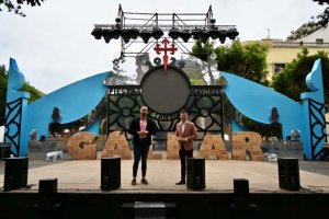 G&aacute;ldar presenta el escenario de las Fiestas Mayores de Santiago 2024 inspirado en el Templo Santuario de Santiago