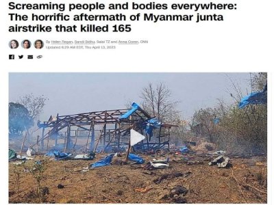 Las percepciones del ataque aéreo mortal de esta semana en Myanmar están siendo manipuladas por los medios de comunicación
