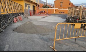 Carretera levantada en el Agujero de Gáldar hace 29 días