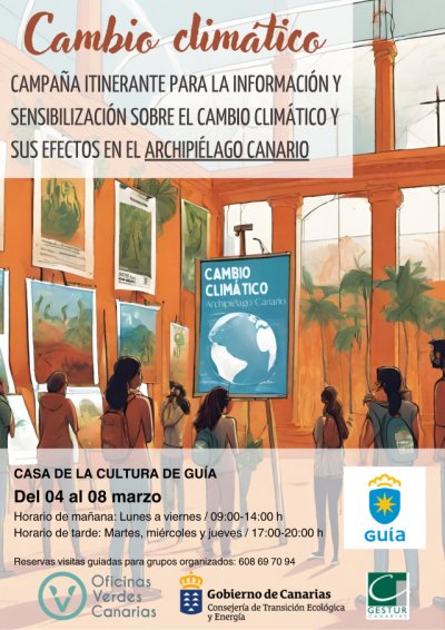 Gu&iacute;a acoge la campa&ntilde;a itinerante de concienciaci&oacute;n del cambio clim&aacute;tico en Canarias del 4 al 8 de marzo