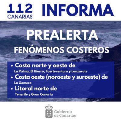 El Gobierno declara la situaci&oacute;n de prealerta por fen&oacute;menos costeros en Canarias