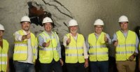 Torres asiste al calado del primero de los dos t&uacute;neles de Erjos dentro del cierre del anillo insular de Tenerife