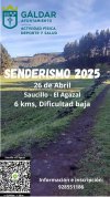 Gáldar: Deportes continúa con el programa de senderos con una ruta el sábado 26 de abril de Saucillo a El Agazal