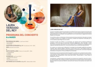 Laura Verdugo del Rey, protagonista esta semana del XXIX Encuentro Internacional de Guitarra Cl&aacute;sica Ciudad de Gu&iacute;a