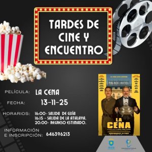 Las ‘Tardes de Cine y Encuentro’ de la Universidad Popular de Guía permitirán disfrutar este jueves de la comedia española ‘La Cena’