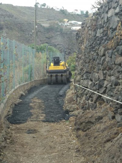La Vinca EeA denuncia destrucción de camino en Lomo Blanco (Moya) dentro del Parque Rural de Doramas