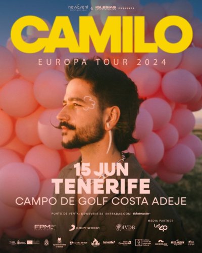 Vendidas m&aacute;s de 11.000 entradas para disfrutar del directo de Camilo por primera vez en Tenerife