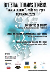 Firgas: 38&ordm; Festival de Bandas de M&uacute;sica Santa Cecilia 2021
