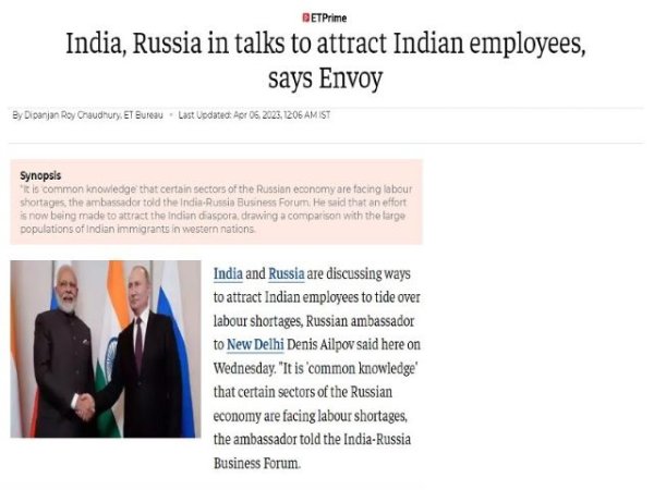 Más inmigración india a Rusia sería mutuamente beneficiosa