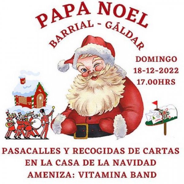 Gáldar: Papá Noel visita Barrial