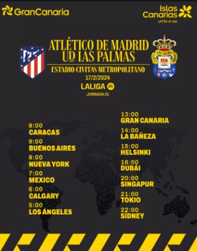 Radio Faro del Noroeste retransmite este s&aacute;bado, 17-02-24, a las 13.00 horas: Atl&eacute;tico de Madrid - UD Las Palmas