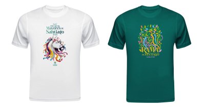 El diseño de la camiseta oficial de las Fiestas Mayores de Santiago y la Rama 2025 ya está disponible