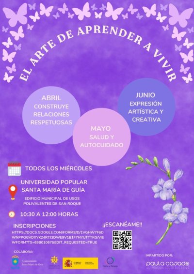 Gu&iacute;a: La Concejal&iacute;a de Igualdad pone en marcha el programa &lsquo;El arte de aprender a vivir&rsquo; para fomentar el bienestar emocional y las relaciones saludables