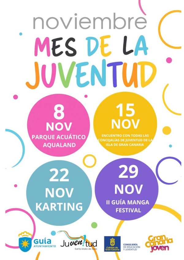 Guía: El Mes de la Juventud arranca con una salida a Aqualand este sábado 8 de noviembre