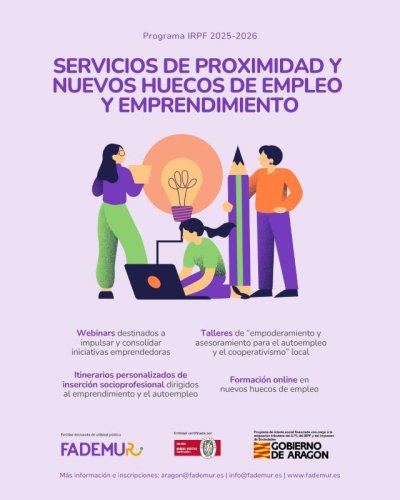FADEMUR Aragón presenta su programa para fomentar el empleo y emprendimiento rural