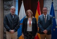 El presidente reconoce la trayectoria de Yanira P&eacute;rez tras su triunfo en el Campeonato de Espa&ntilde;a de 3D en Sala