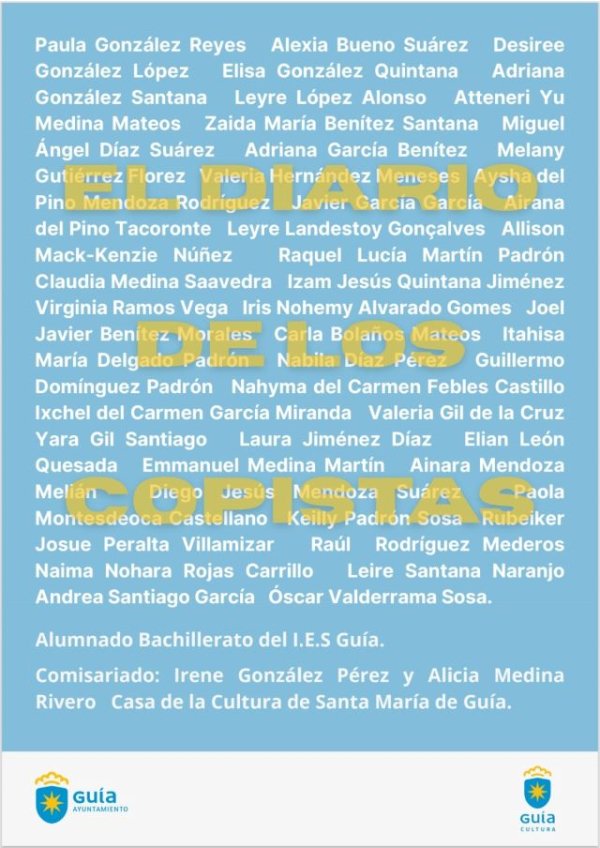 La Casa de la Cultura de Gu&iacute;a acoge la exposici&oacute;n &lsquo;El diario de los copistas&rsquo;
