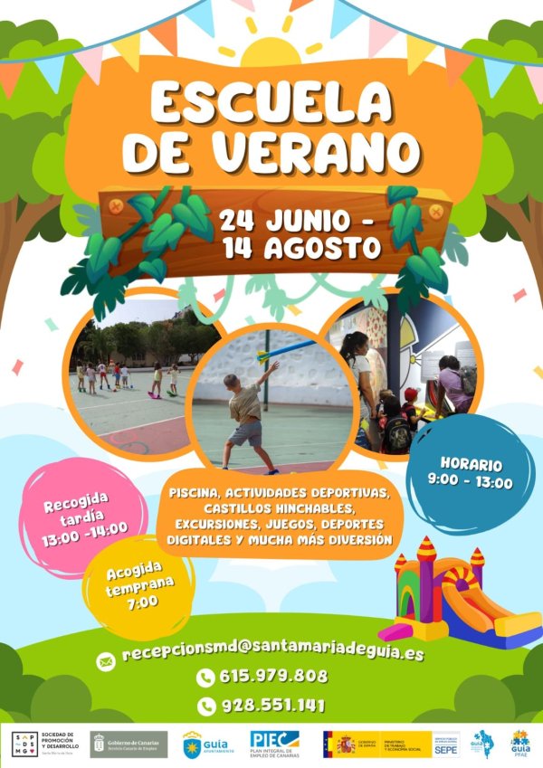 Guía: La Escuela de Verano de la Sociedad de Promoción y Desarrollo abrirá sus puertas del 24 de junio al 14 de agosto