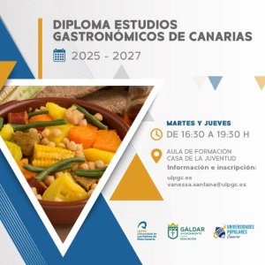 Gáldar: Abiertas las inscripciones para el Diploma de Estudios Gastronómicos Canarios de la ULPGC