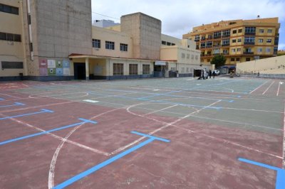 Gáldar: Comienzan los sondeos geotécnicos para la construcción del edificio de aparcamientos en la cancha del antiguo IES Saulo Torón