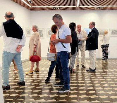 Gu&iacute;a: Ge&ntilde;o Aguiar expone 29 dibujos a plumilla en el Espacio Expositivo del Cabildo Insular de La Palma (V&iacute;deo)