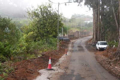 Valleseco: Avanza a buen ritmo las obras de acondicionamiento de la vía El Tabuco a La Laguna