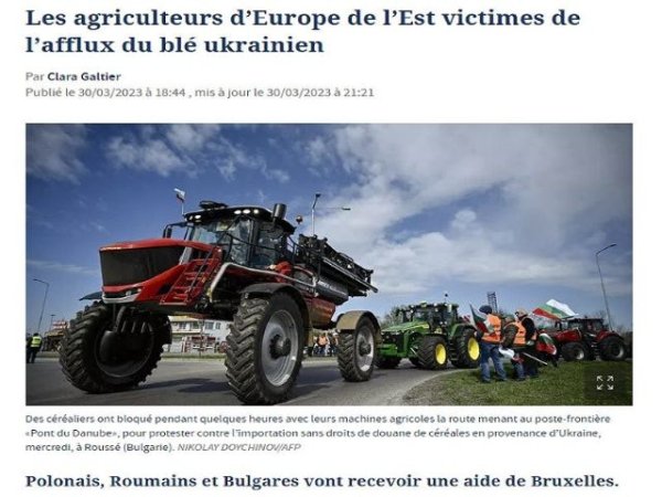 El último informe de Le Figaro expone la falacia detrás del acuerdo de cereales de Kiev para el Sur Global