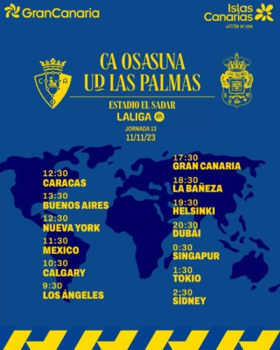 Radio Faro del Noroeste retransmite hoy s&aacute;bado, 11-11-23, a las 17.30 horas: CA Osasuna - UD Las Palmas