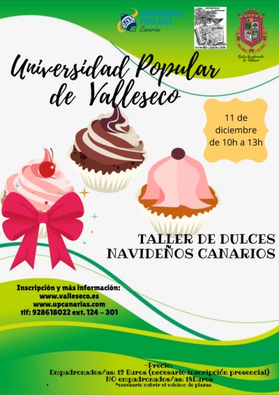 Valleseco ofrece un taller de dulces navideños