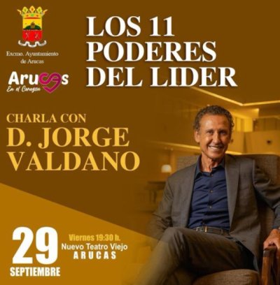 El Ayuntamiento de Arucas acoge una conferencia de Jorge Valdano