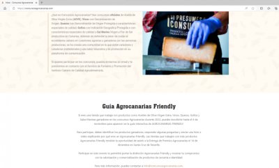 El Gobierno de Canarias promociona los productos agroalimentarios premiados en Agrocanarias con una gu&iacute;a online