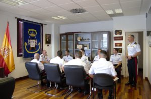 Primera visita oficial del General de la Fuerza de Protecci&oacute;n de la Armada a la Unidad de Seguridad de Canarias