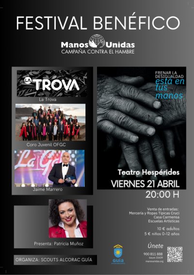 Gu&iacute;a: Festival Ben&eacute;fico de Manos Unidas con La Trova, el Coro Juvenil de la OFGC y el humorista Jaime Marrero