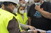 El Gobierno canario inicia las obras para llevar agua a las fincas de pl&aacute;tano de Tazacorte aisladas por el volc&aacute;n