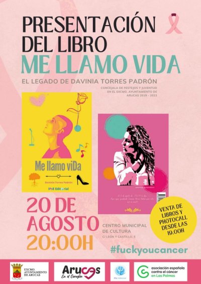 Arucas: La voz de Davinia Torres Padrón vuelve a Arucas con la presentación de su libro “Me llamo viDa”