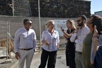 Esther Monzón visita las obras de ampliación del Hospital Nuestra Señora de los Reyes