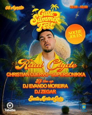 Gu&iacute;a celebra este s&aacute;bado la &lsquo;Noche Joven&rsquo; de las Fiestas de La Virgen con Ra&uacute;l Clyde como cabeza de cartel