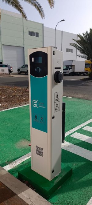 El polígono industrial de Arinaga suma tres puntos de recarga para vehículos eléctricos