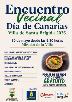 Santa Br&iacute;gida celebra en D&iacute;a de Canarias con un gran encuentro vecinal