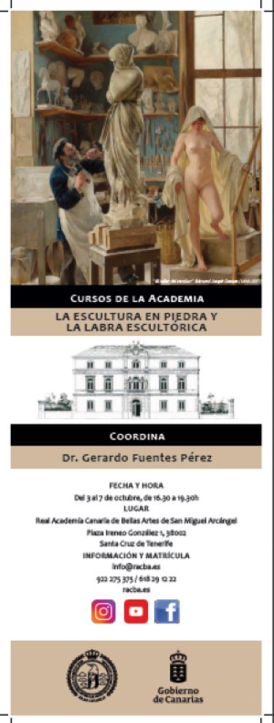 La Real Academia de Bellas Artes realiza el curso Escultura en piedra y labra escult&oacute;rica