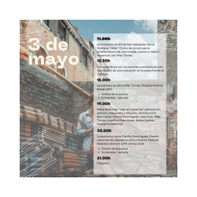 La Gomera despide el programa del D&iacute;a del Libro este martes y mi&eacute;rcoles con un festival literario