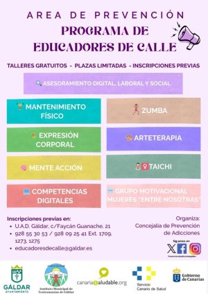 G&aacute;ldar ofrece talleres gratuitos para promover la salud integral y la prevenci&oacute;n de adicciones