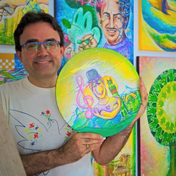 La Casa-Museo Antonio Padrón inaugura ‘Laetitia’, muestra del pintor Felipe Juan, inspirada en la obra poética de Jesús Cabrera