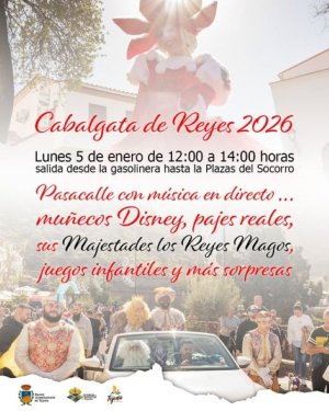 Tejeda: Cabalgata de Reyes 2026, desde las 12:00 hasta las 14:00 horas,