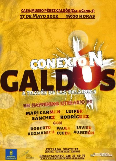 &lsquo;Conexi&oacute;n Gald&oacute;s&rsquo;, un encuentro &iacute;ntimo y teatral con el autor grancanario en su Casa-Museo, a cargo de 'Lamalavida Producciones'