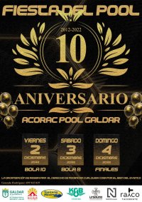 G&aacute;ldar: El Club Acorac Pool G&aacute;ldar cumple 10 a&ntilde;os y lo celebra organizando un Torneo