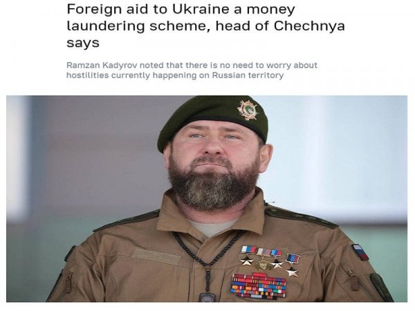 La evaluación de Ramzan Kadyrov sobre la ayuda de la OTAN a Kiev es solo parcialmente precisa