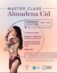Gu&iacute;a: Almudena Cid, gimnasta ol&iacute;mpica, impartir&aacute; una masterclass en el Pabell&oacute;n Beatriz Mendoza Rivero