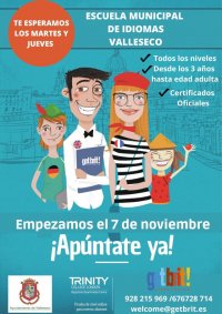 La Escuela de idiomas de Valleseco comienza a principios el próximo 7 de noviembre